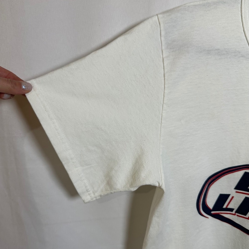 VTG Don Alleson Athletic Bud Light short sleeve Henley t shirt L White - Picture 4 of 12